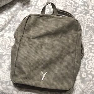 Gray Perforate Backpack